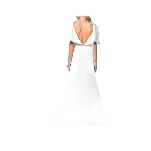 Sleeveless Cape Gown