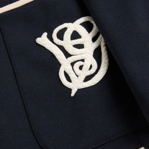 Double-Breasted Wool Jacket With Vg Patch