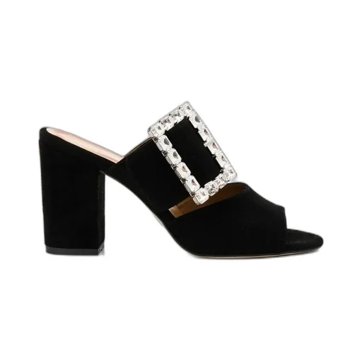 Crystal Buckles High Heels