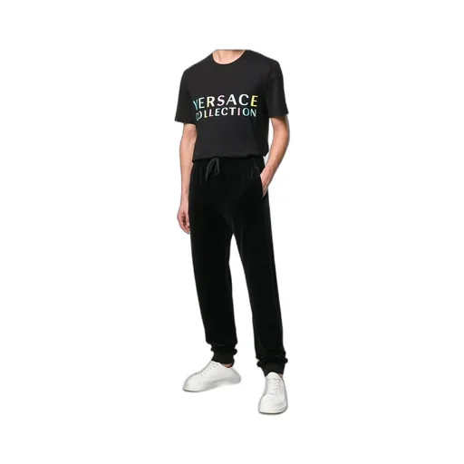 Open-Necked Black Shirt