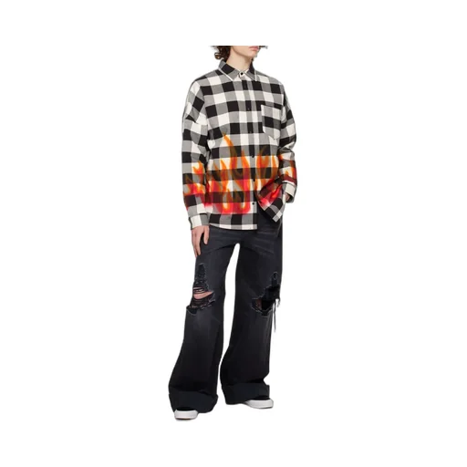 Palm Angels Checked Long-Sleeved Shirt