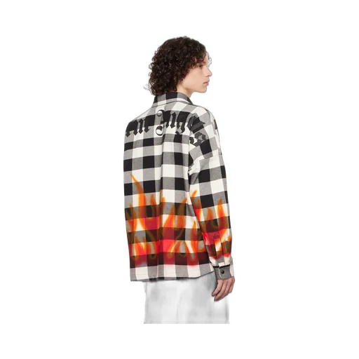 Palm Angels Checked Long-Sleeved Shirt