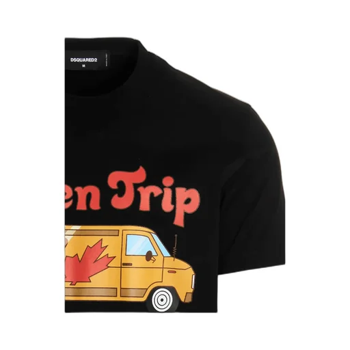 Dsquared2 Graphic Printed Crewneck T-Shirt