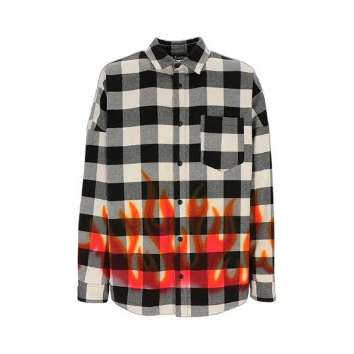 Palm Angels Checked Long-Sleeved Shirt