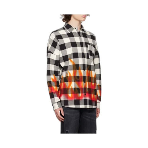 Palm Angels Checked Long-Sleeved Shirt