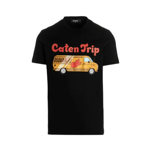 Dsquared2 Graphic Printed Crewneck T-Shirt