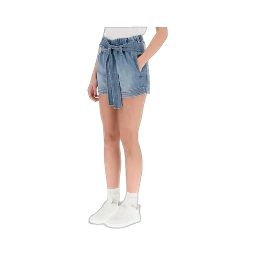 Stella Mccartney Belted Denim Shorts