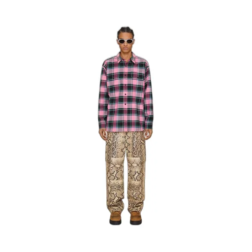 Givenchy Logo Embroidered Checkered Shirt