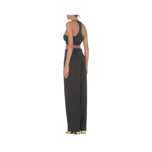 Palm Angels High-Waist Straight-Leg Tailored Trousers