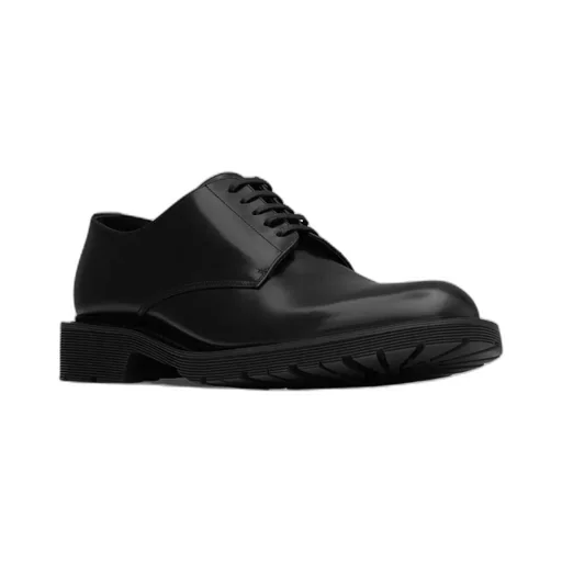 Saint Laurent Almond Toe Lace-Up Shoes