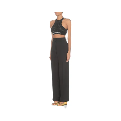 Palm Angels High-Waist Straight-Leg Tailored Trousers