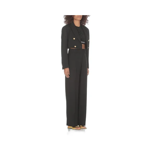 Palm Angels High-Waist Straight-Leg Tailored Trousers