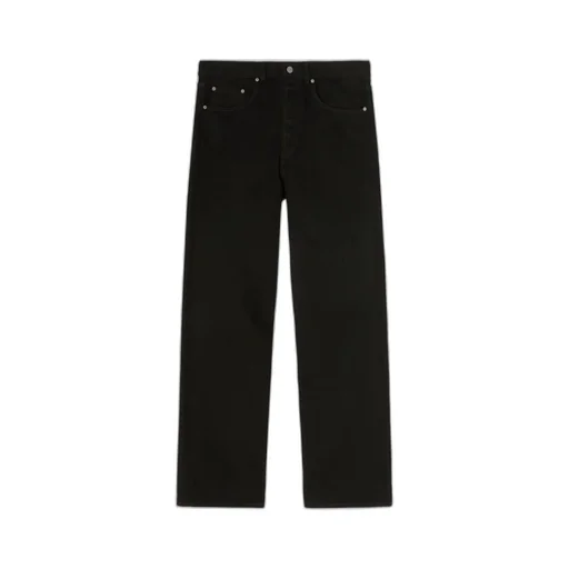 Palm Angels Logo Embroidered Straight Leg Jeans