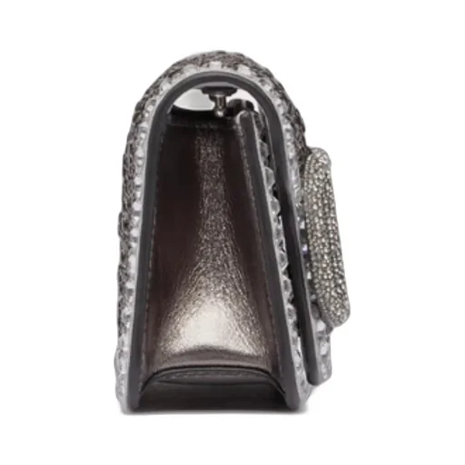 Small Valentino Garavani Locò Shoulder Bag With Rhinestones