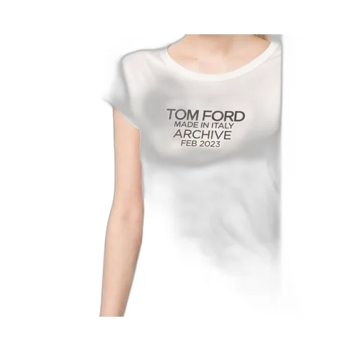 Tom Ford Logo Printed Crewneck T-Shirt
