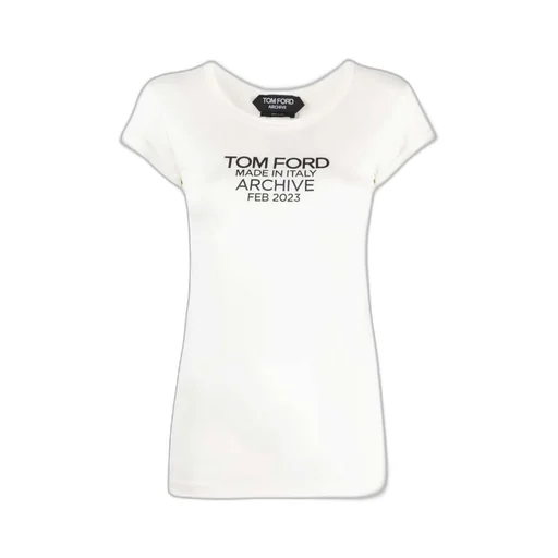 Tom Ford Logo Printed Crewneck T-Shirt