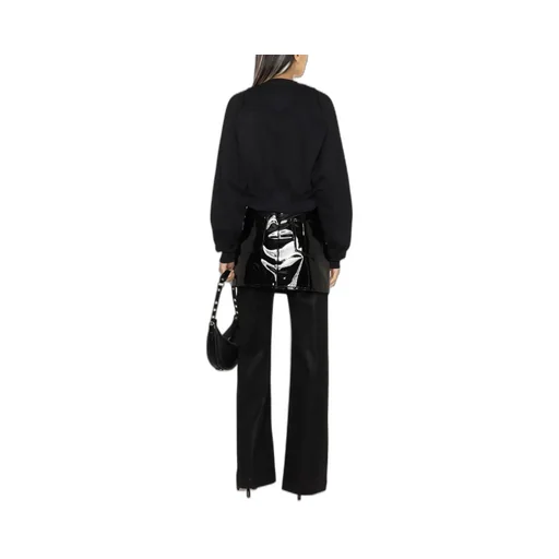Off-White Logo Embroidered Cropped Sweatshirt