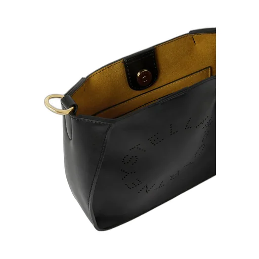 Stella Mccartney Logo Perforated Shoulder Bag