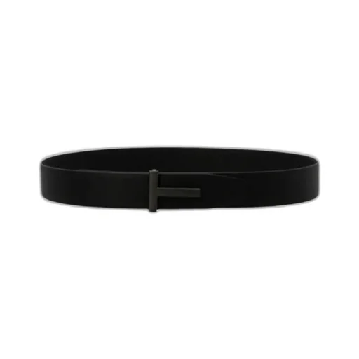 Tom Ford Logo Plaque Buckle Belt