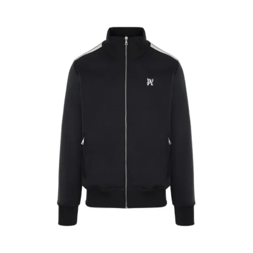 Palm Angels Logo Embroidered Zipped Jacket
