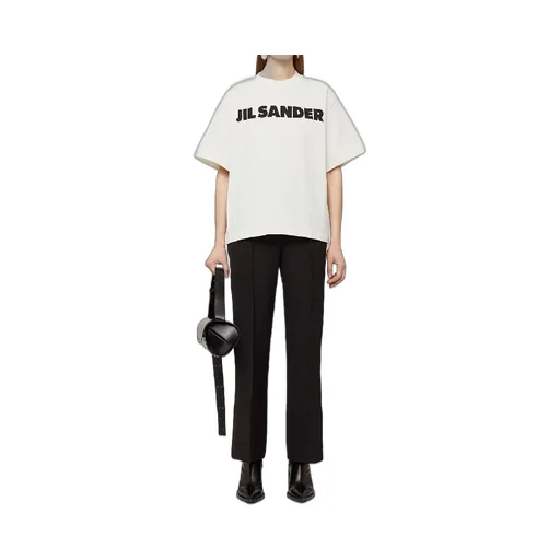 Jil Sander Logo Printed Crewneck T-Shirt