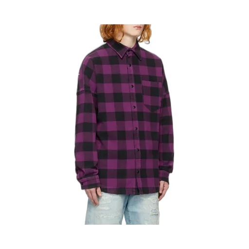 Palm Angels Logo-Printed Check Shirt