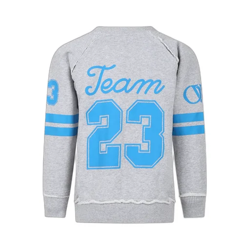 Off-White Kids Team 23-Print Crewneck Sweatshirt