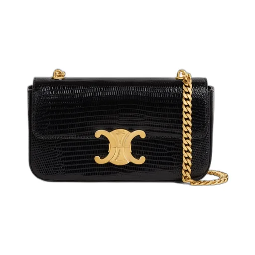 Chain Shoulder Bag Triomphe In Lizard