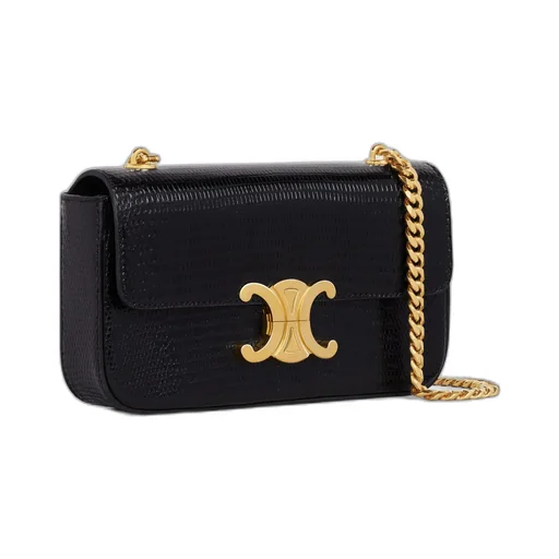 Chain Shoulder Bag Triomphe In Lizard