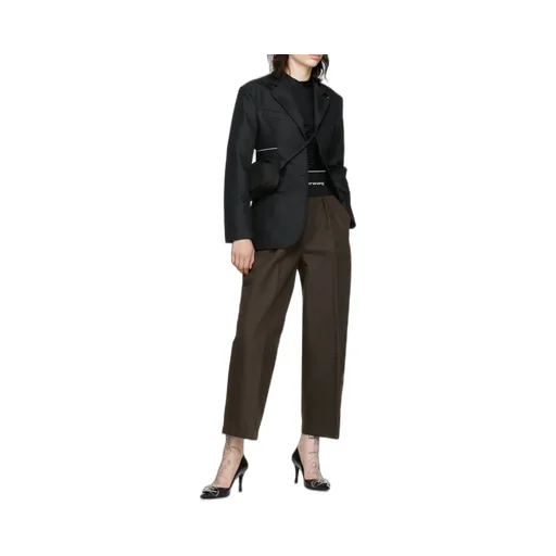 Logo-Print Elasticated-Waist Blazer
