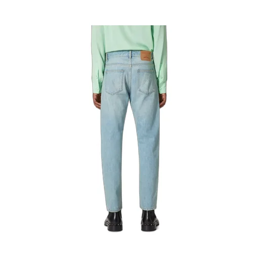 Valentino Logo Patch Mid-Rise Jeans