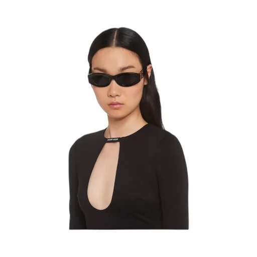 Miu Miu Cut-Out Long Sleeved Dress