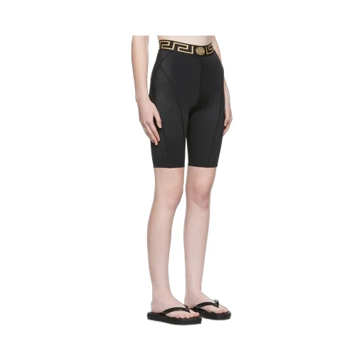 Versace Greca Border Knee-Length Cycling Shorts
