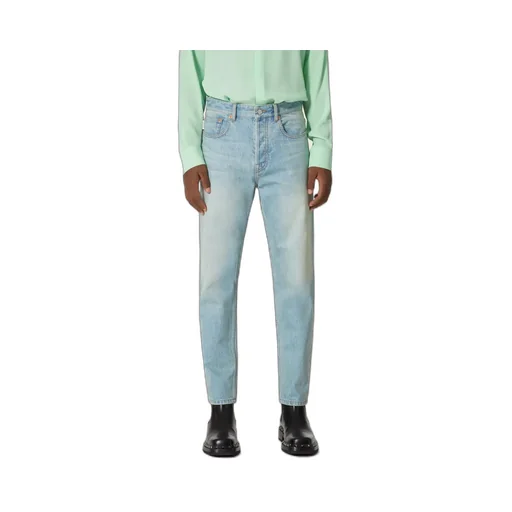 Valentino Logo Patch Mid-Rise Jeans