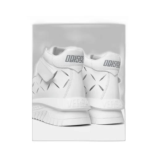 Versace Cut-Out High-Top Sneakers