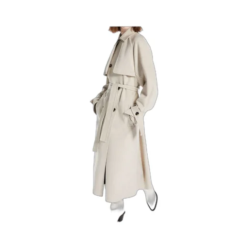 Belted-Waist Cashmere Coat