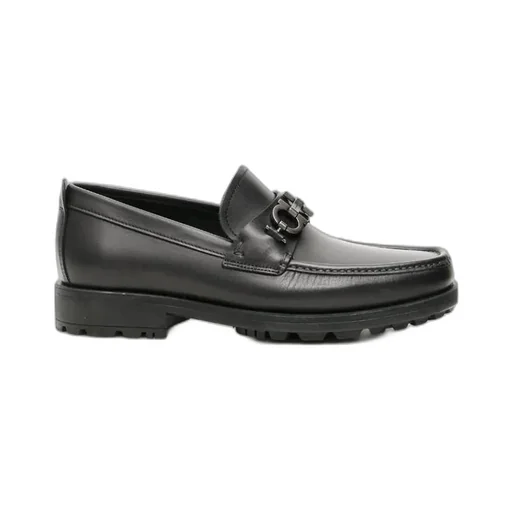 Salvatore Ferragamo Gancini Plaque Loafers