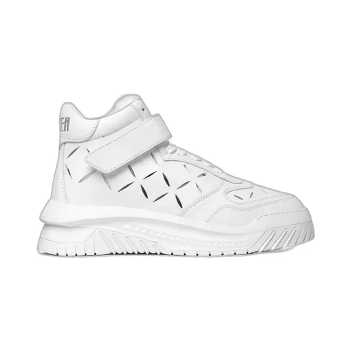 Versace Cut-Out High-Top Sneakers