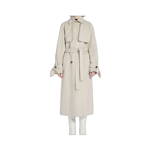 Belted-Waist Cashmere Coat