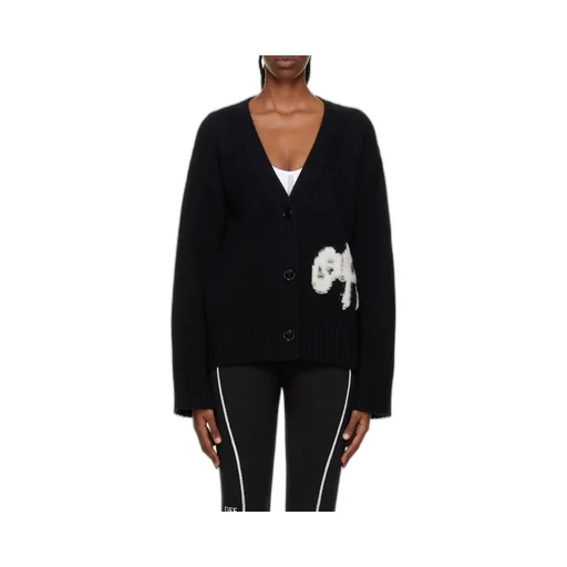 Logo-Intarsia Knit Cardigan