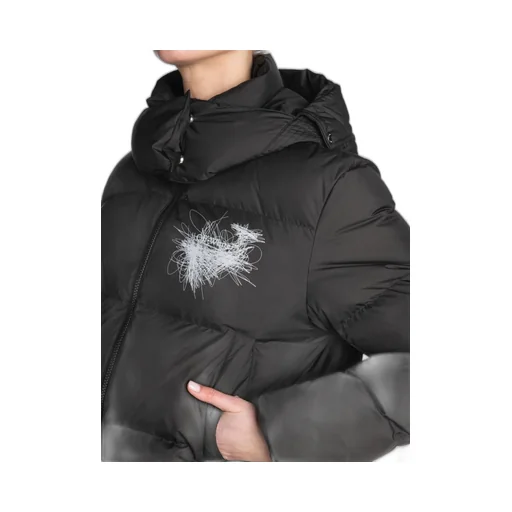 Off-White Scribbled Arrows Hooded Down Jacket