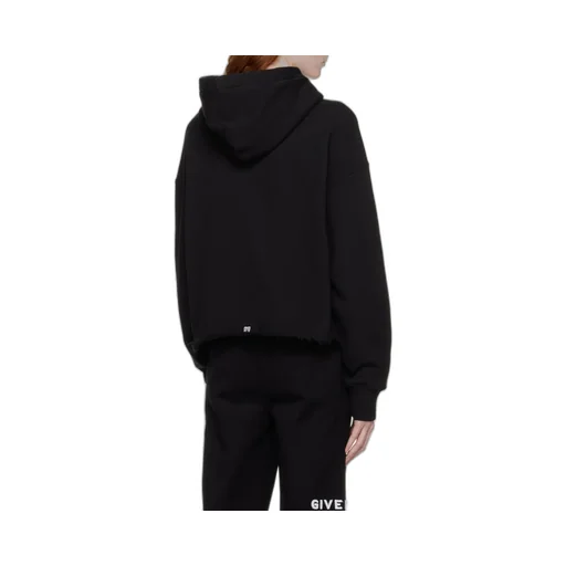 Givenchy Logo Printed Cropped Hoodie
