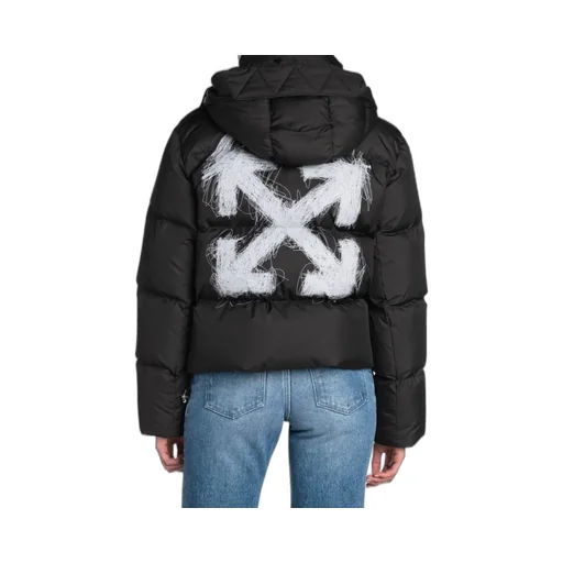 Off-White Scribbled Arrows Hooded Down Jacket