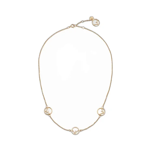 Fendi F Is Fendi Embellished Necklace