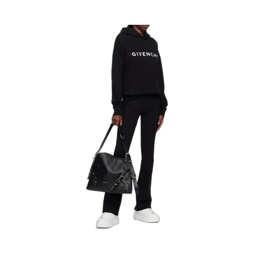 Givenchy Logo Printed Cropped Hoodie