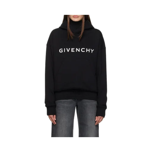 Givenchy Logo Printed Cropped Hoodie
