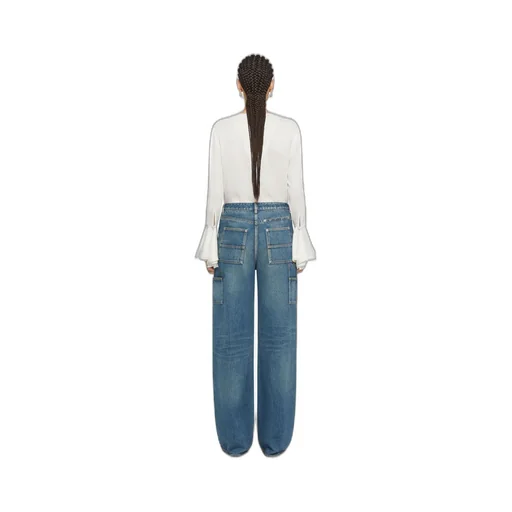 Givenchy 4G Pattern Ruffled Blouse