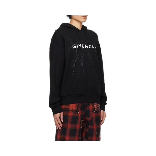 Givenchy Logo Printed Drawstring Hoodie