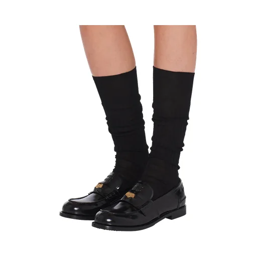 Miu Miu Round Toe Penny Loafers