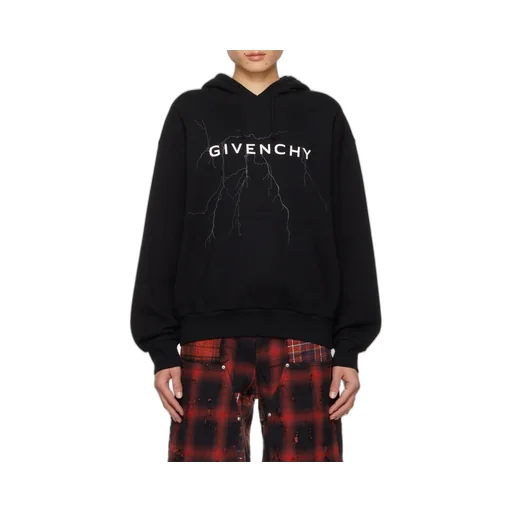 Givenchy Logo Printed Drawstring Hoodie